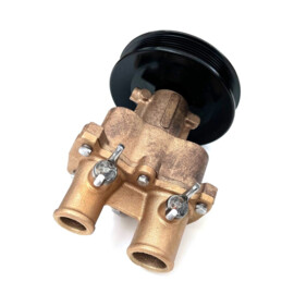 Raw water cooling pump with multi belt pulley suitable as replacement for MERCURY 46-8M0139995 46-862914T10