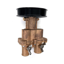 Raw water cooling pump with multi belt pulley suitable as replacement for MERCURY 46-8M0139995 46-862914T10